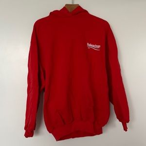 Balenciaga 2017 hoodie Red